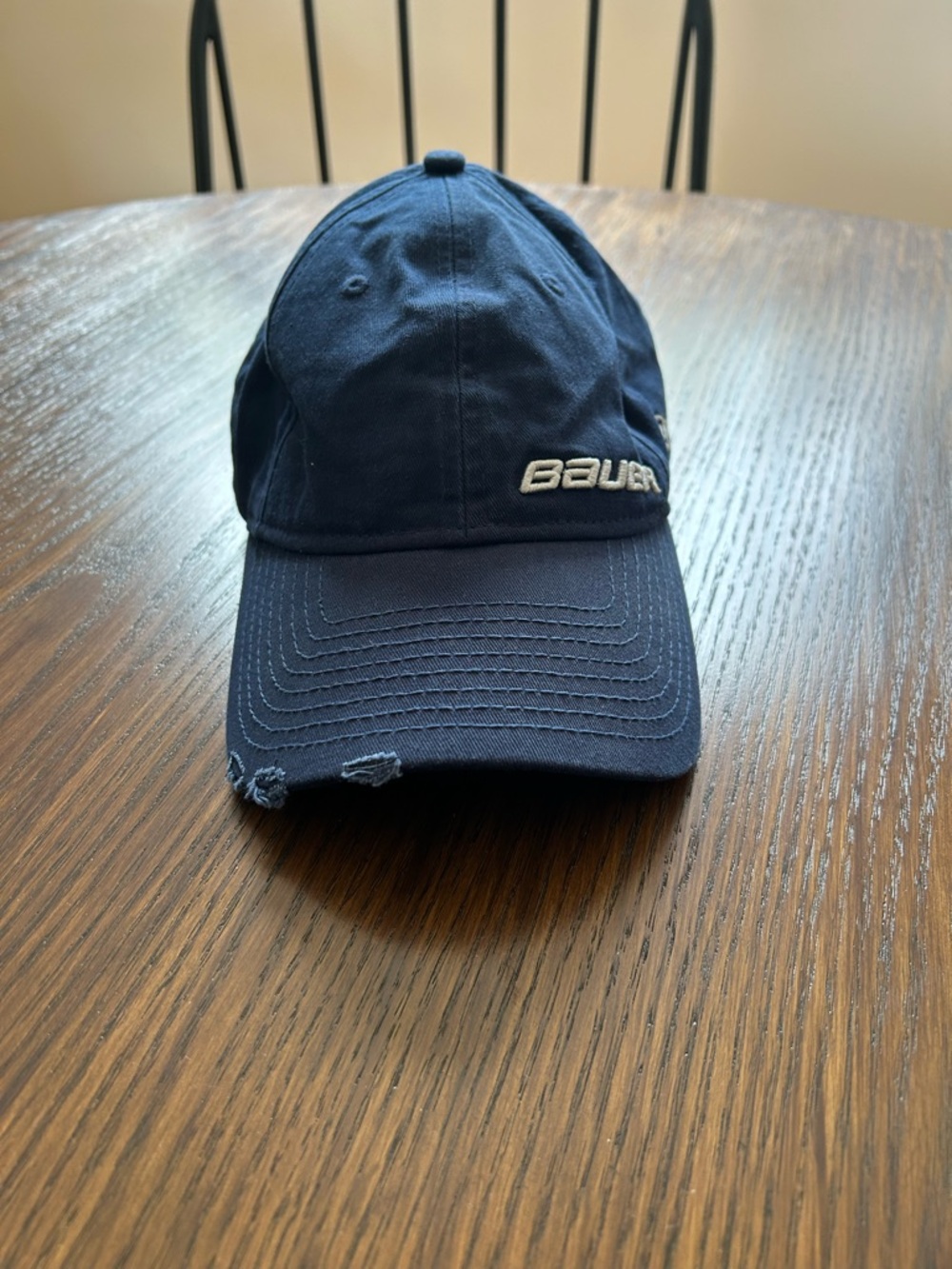 Bauer Navy Baseball Cap with Embroidered Logo